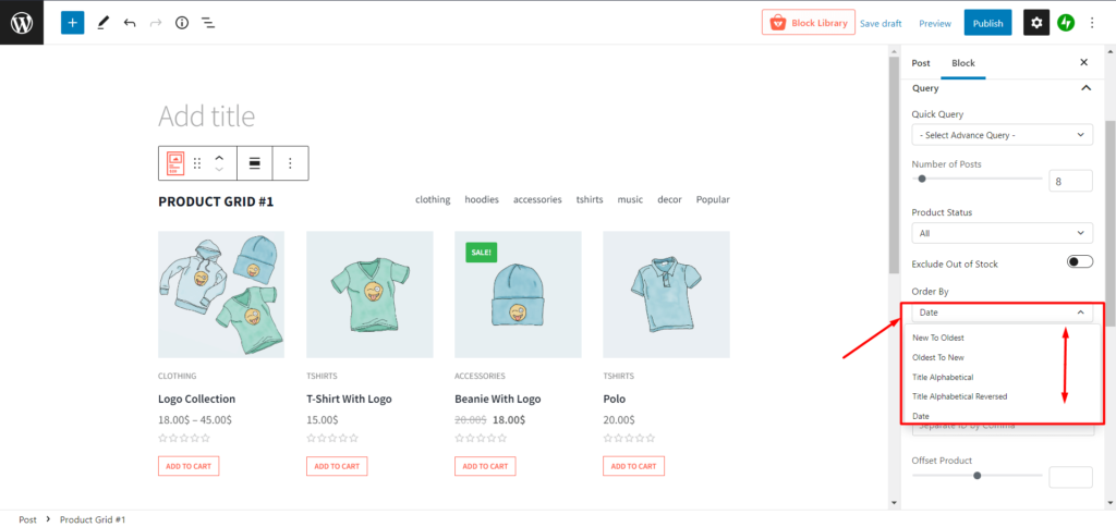 WooCommerce 제품 분류: 상세 가이드 13 WooCommerce Product Sorting by Order