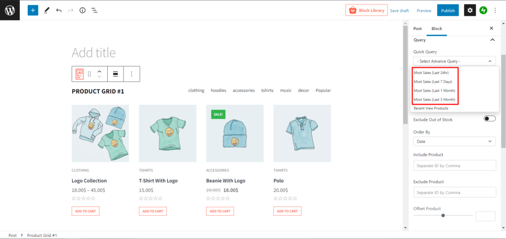 WooCommerce 제품 분류: 상세 가이드 16 WooCommerce Product Sorting by Sales