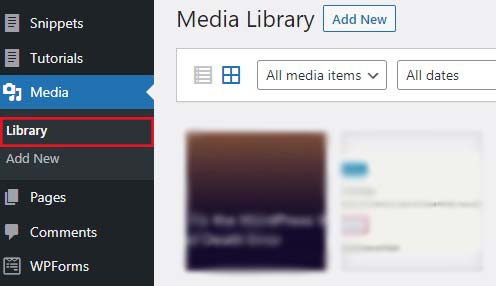 مكتبة وسائط WordPress