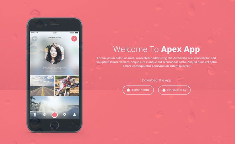 Apex App Darmowy szablon wideo Bootstrap