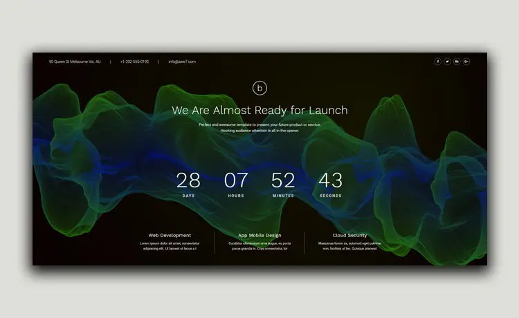 Coming2Live Darmowy szablon wideo Bootstrap