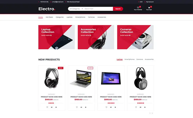 Electro Free Bootstrap 用戶配置文件模板
