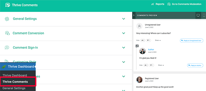 Yorum ayarları Comment settings