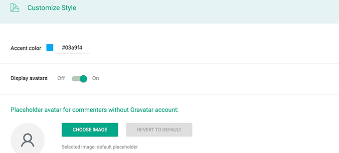 Yorum stili ve özelleştirme Comment style and customization