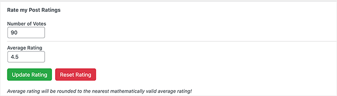 Gönderi derecelendirmelerini manipüle edin Manipulate post ratings