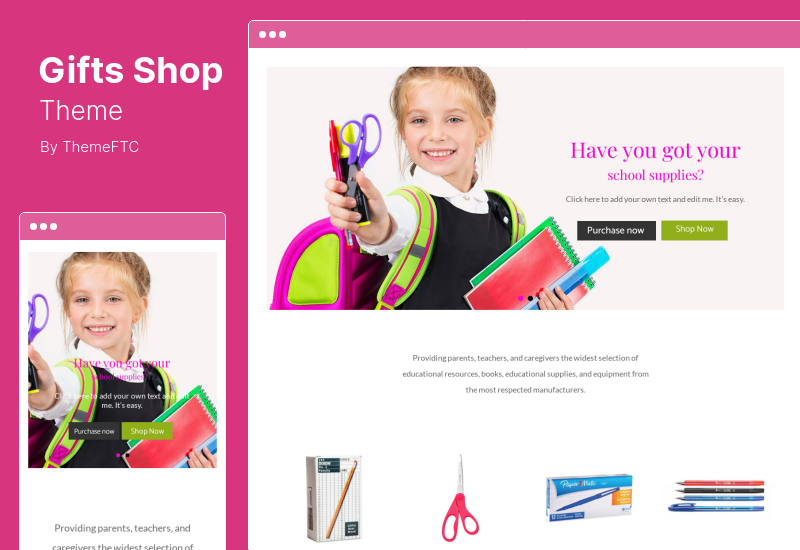 Gift Shop Theme - 수제 기념품 WooCommerce WordPress Theme