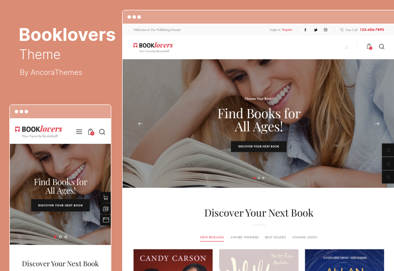Booklovers 테마 - 출판사 및 서점 WordPress 테마 RTL