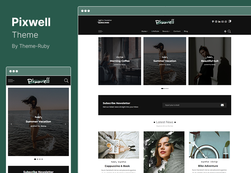 Pixwell 主题 - 现代杂志 WordPress 主题