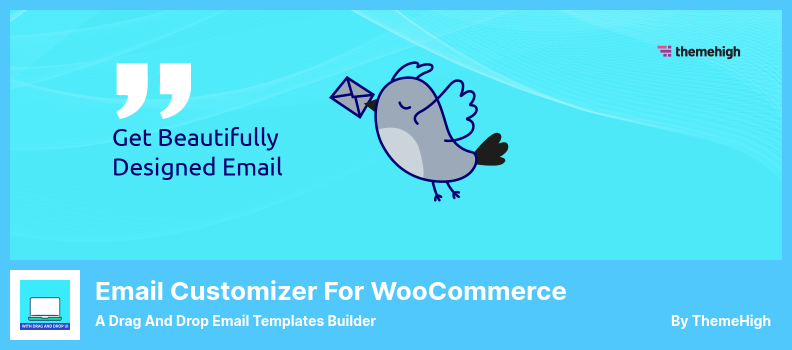 Personalizador de correo electrónico para el complemento WooCommerce: un generador de plantillas de correo electrónico de arrastrar y soltar