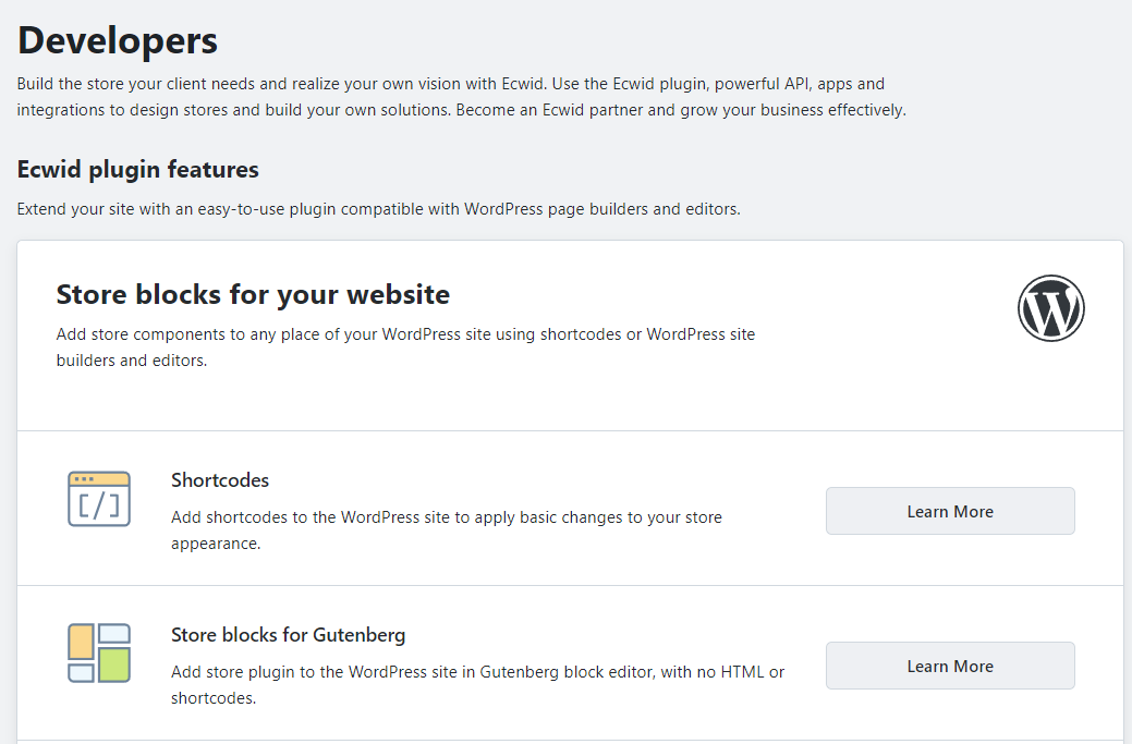 เชื่อมต่อ Ecwid กับ WordPress