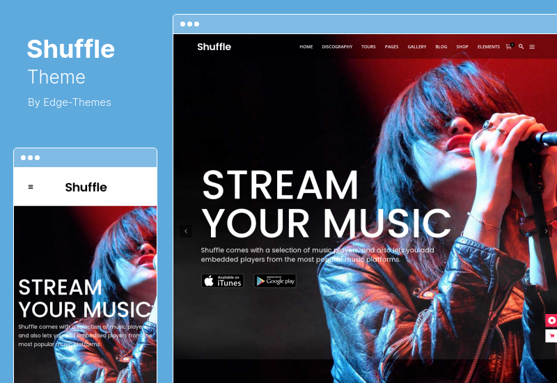 Shuffle Teması - Müzik WordPress Teması