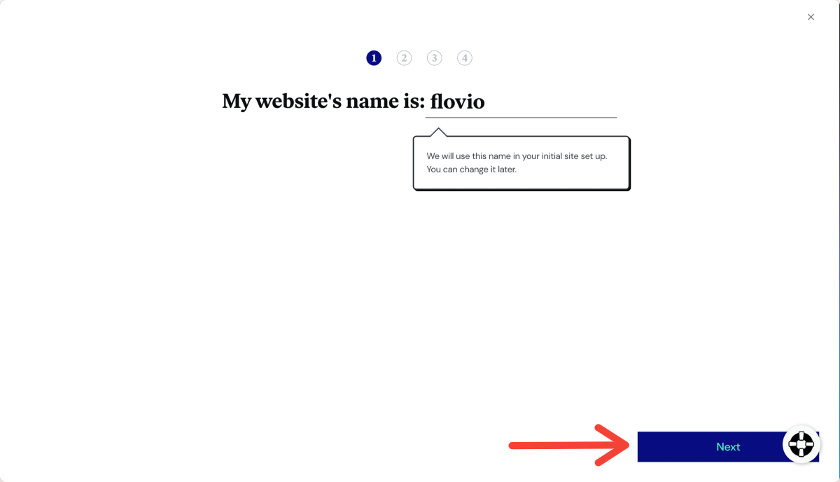 agregar el nombre del sitio web en la nube Adding your Elementor Cloud Website's name.