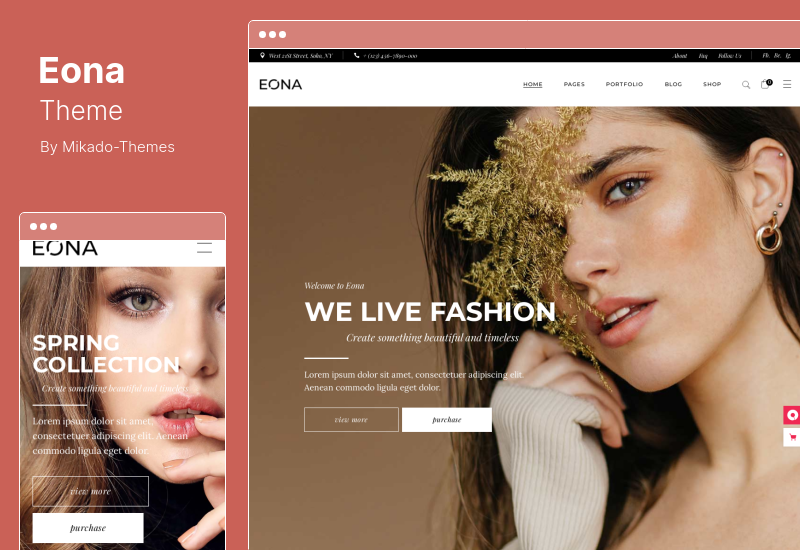 Tema Eona - Tema de moda de WordPress