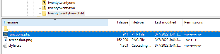 encontrar el archivo function.php