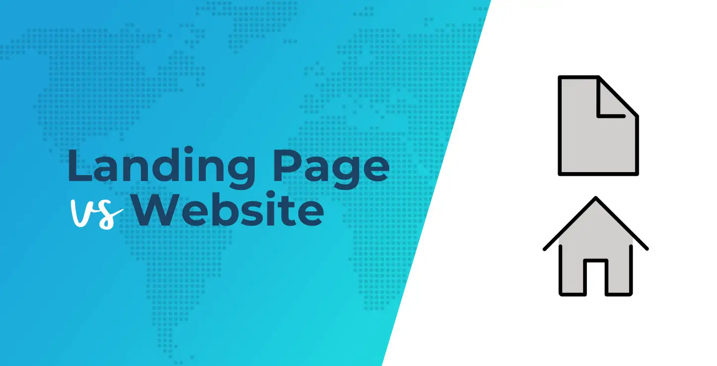 หน้า Landing Page กับเว็บไซต์