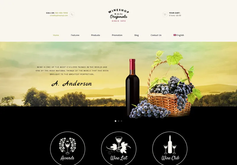 WineShop 테마