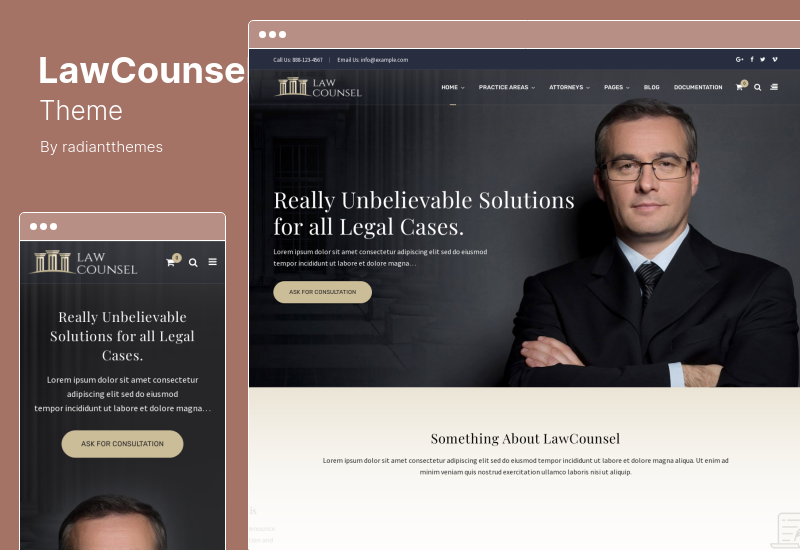 Thème LawCounsel - Thème WordPress pour avocats