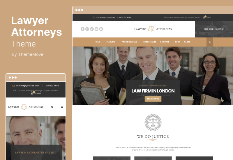 Thème Avocats Avocats - Thème WordPress pour cabinet d'avocats