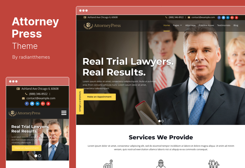 Thème Presse Avocat - Thème WordPress Avocat