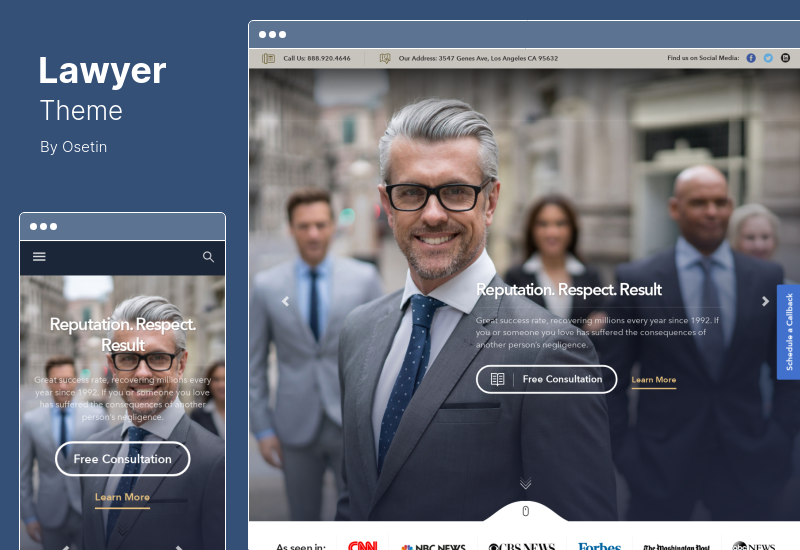 Thème avocat - Thème WordPress pour cabinet d'avocats
