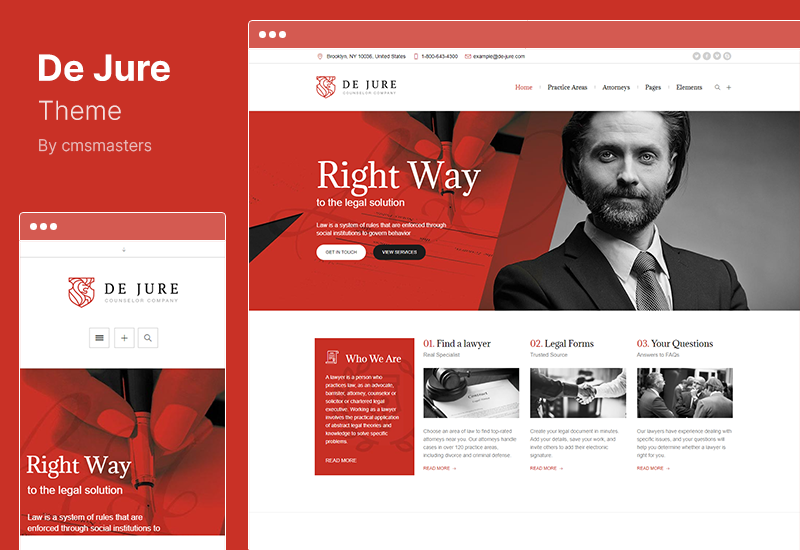 Thème De Jure - Thème WordPress avocat avocat