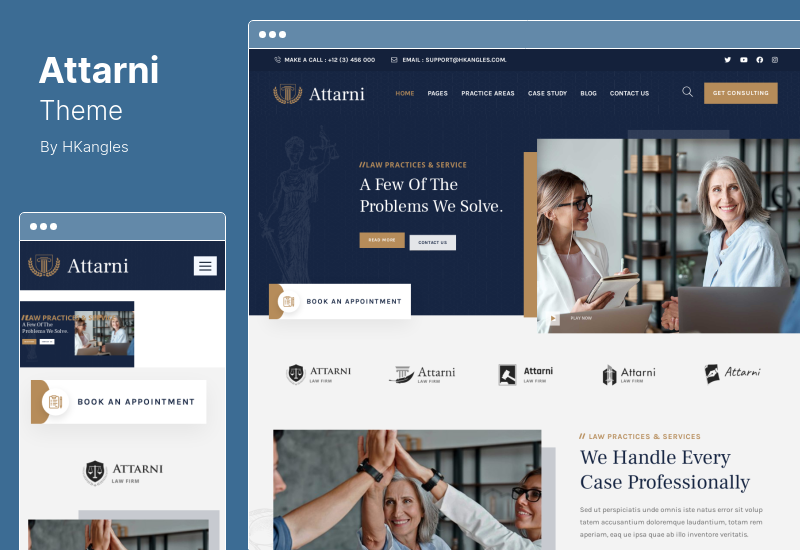 Thème Attarni - Thème WordPress Avocats Avocats