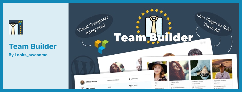 Team Builder 플러그인 - Awesome Team Showcase 다용도 WordPress 플러그인