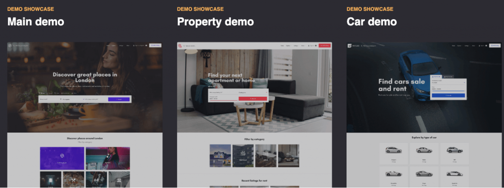 Demo de temă MyListing