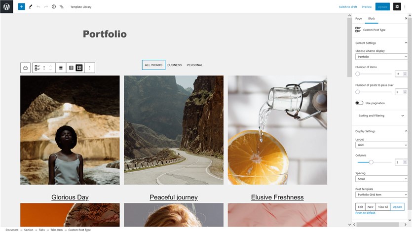portofolio getwid