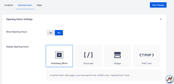 Настройка времени открытия Configure opening timings
