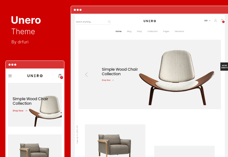 Tema Unero - Tema minimalista de WordPress AJAX WooCommerce