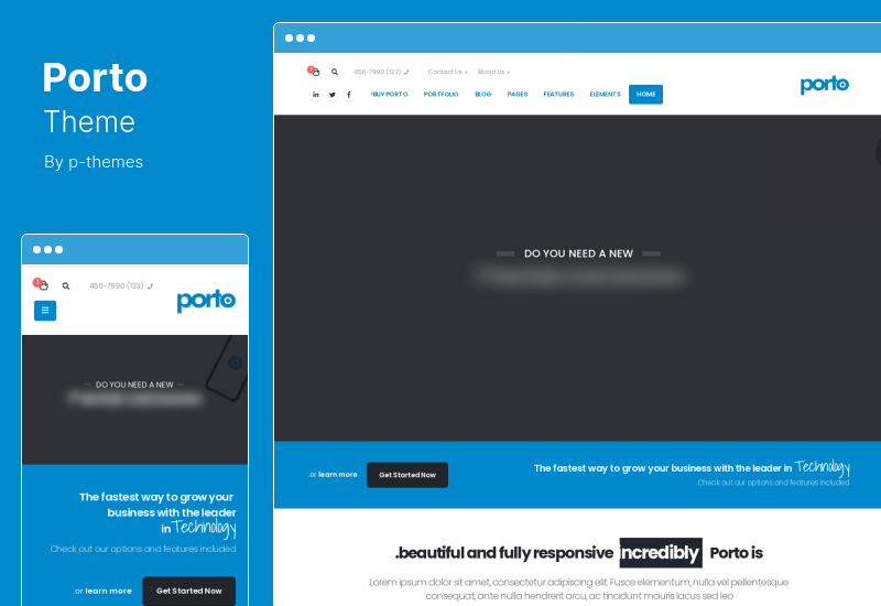 Tema Porto - Tema multipropósito y WooCommerce
