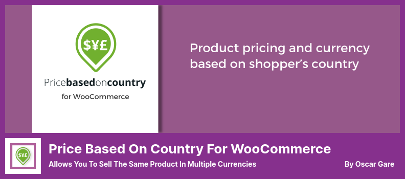 WooCommerce 插件基於國家/地區的價格 - 允許您以多種貨幣銷售相同的產品