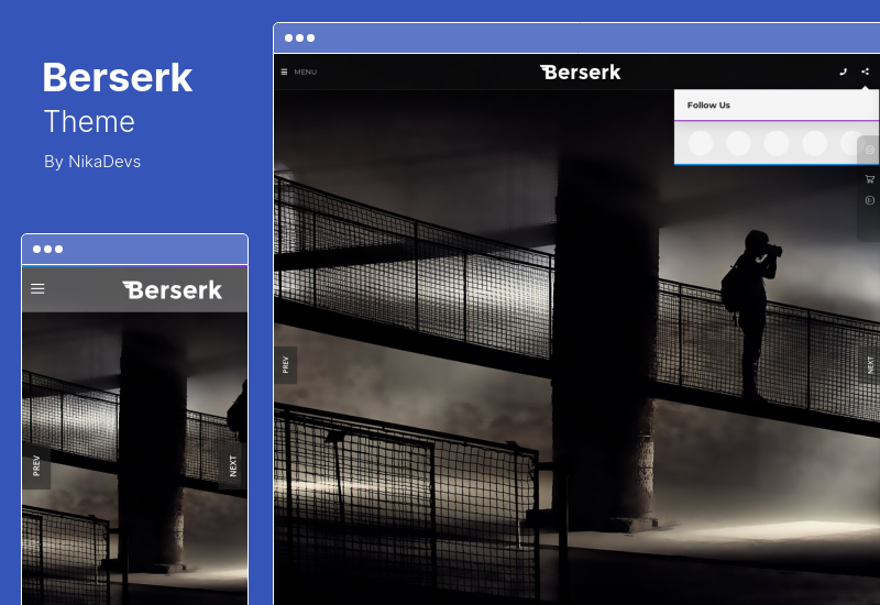 Berserk 主題 - 商業投資組合博客企業電子商務商店 WordPress 主題