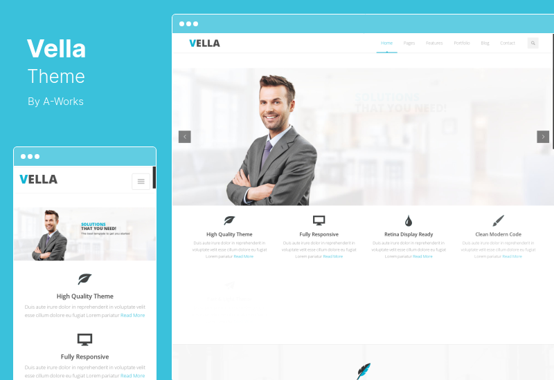 Vella 主題 - 現代商務 WordPress 主題