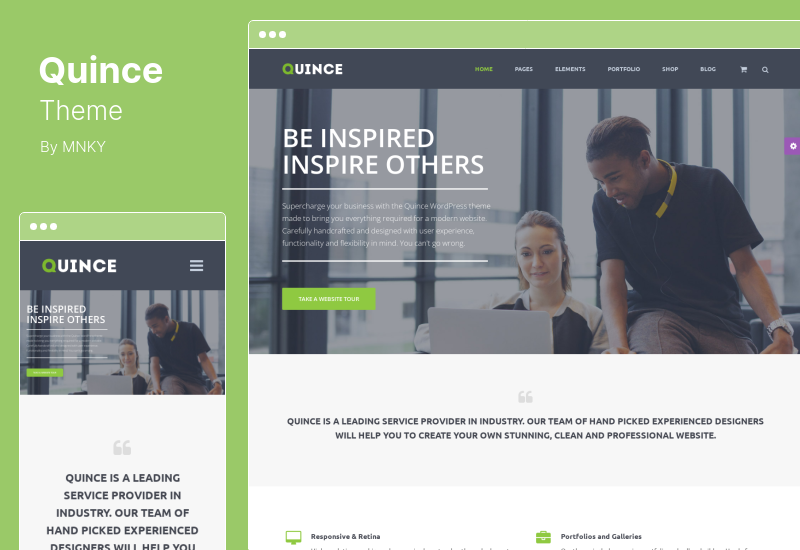 Quince Theme - 現代商務 WordPress 主題