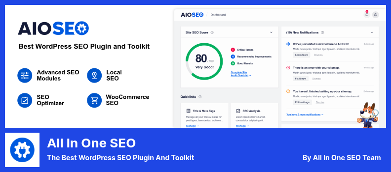 多合一 SEO 插件 - 最好的 WordPress SEO 插件和工具包