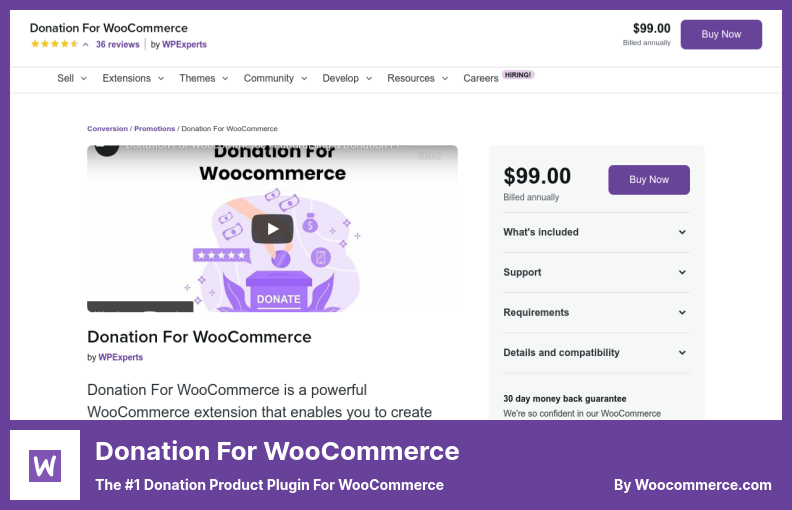 Donation For WooCommerce Plugin - O plug-in de produto de doação nº 1 para WooCommerce