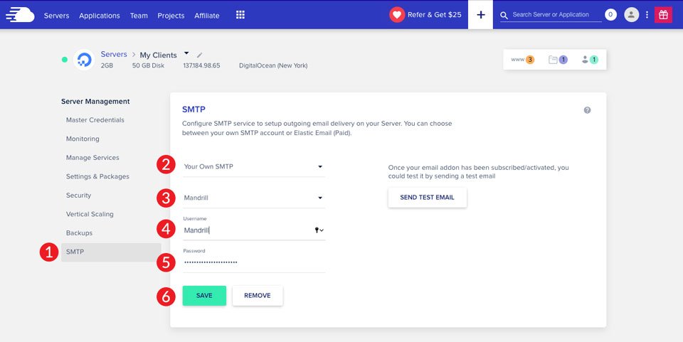 Konfigurieren Sie Mandrill-E-Mail-Marketingkampagnen Cloudways