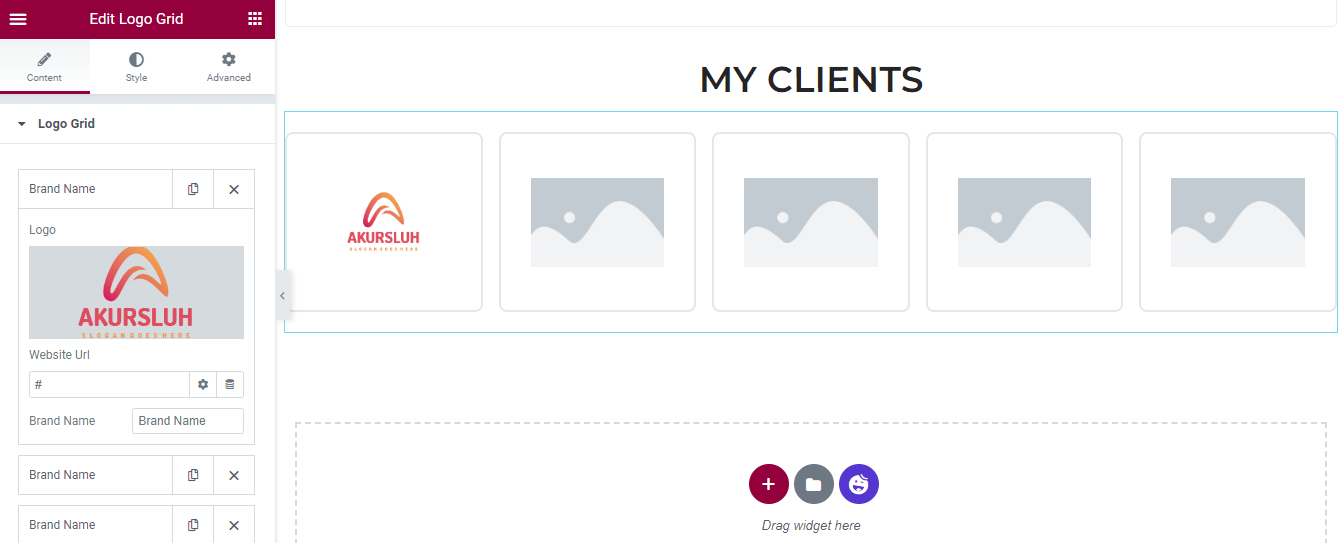 2022 年 5 个最适合您的 Elementor 投资组合模板 16 Manage Logo Grid Content