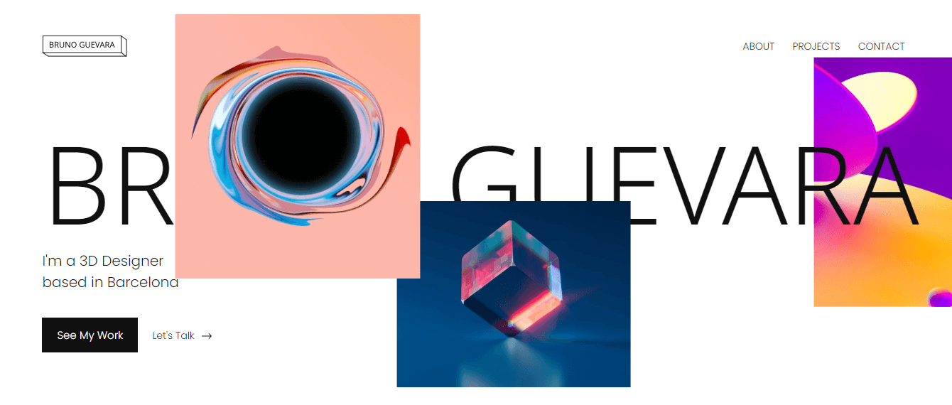2022 年 5 个最适合您的 Elementor 投资组合模板 2 3D Designer Portfolio Website