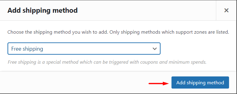 WooCommerce จัดส่งฟรี: กระตุ้นให้ผู้ซื้อช็อปมากขึ้น! 4 Add Shipping Method