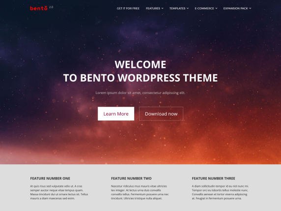 Bento - Tema gratuito de WordPress