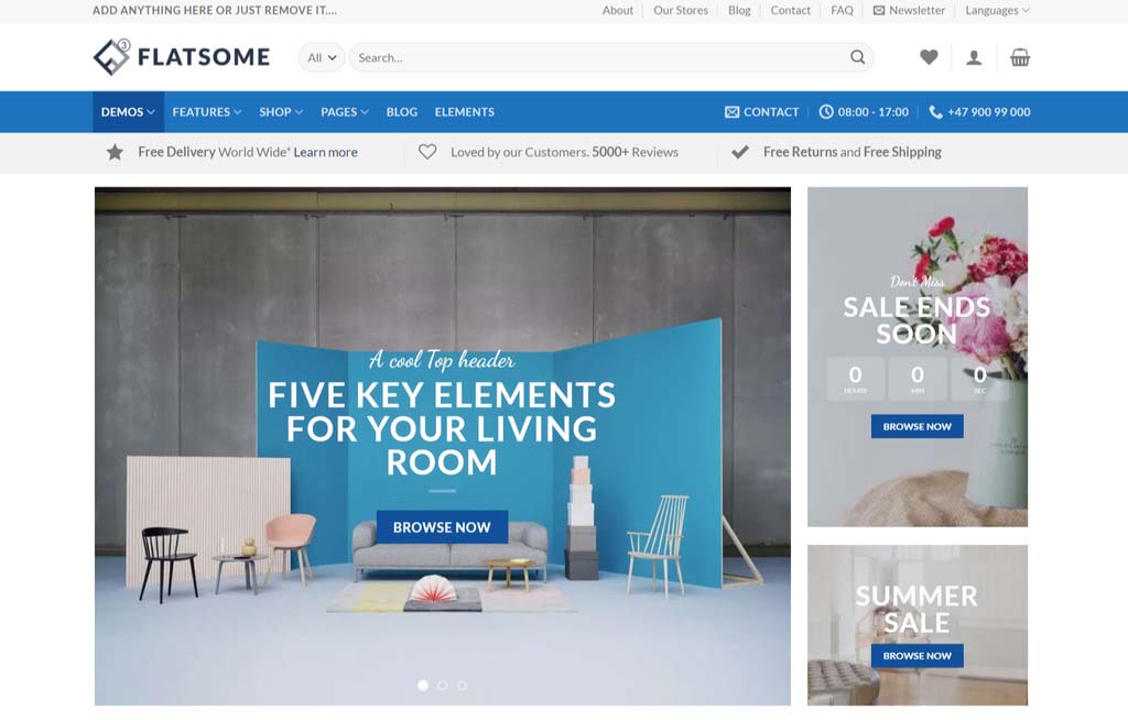 Flatsome – 多功能响应式 WooCommerce 主题