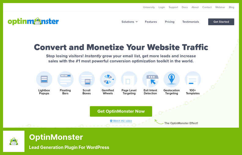 Wtyczka OptinMonster — wtyczka do generowania leadów dla WordPress