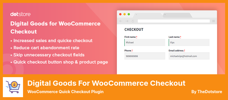 Towary cyfrowe dla wtyczki WooCommerce Checkout - WooCommerce Quick Checkout Plugin