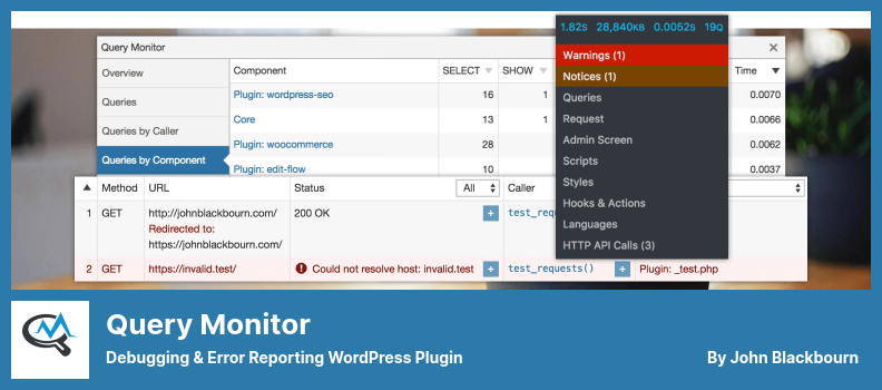 Плагин Query Monitor — Плагин WordPress для отладки и отчетов об ошибках