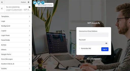 Настройщик страницы входа для WordPress — настройка панели управления WordPress