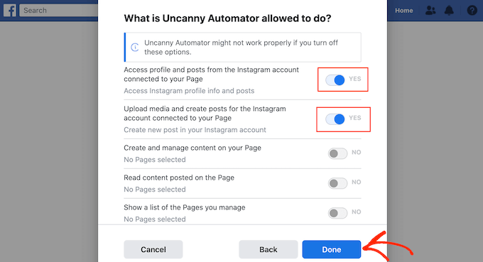 Instagram 的权限设置 Instagram's permission settings