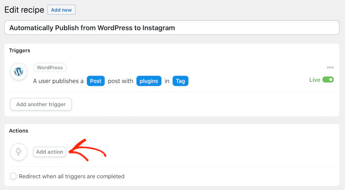 使用 Uncanny Automator 自动从 WordPress 发布到 Instagram Automatically publish from WordPress to Instagram with Uncanny Automator